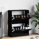 Armoire à chaussures Vidaxl 63x24x81 cm Bois de bois de propriété