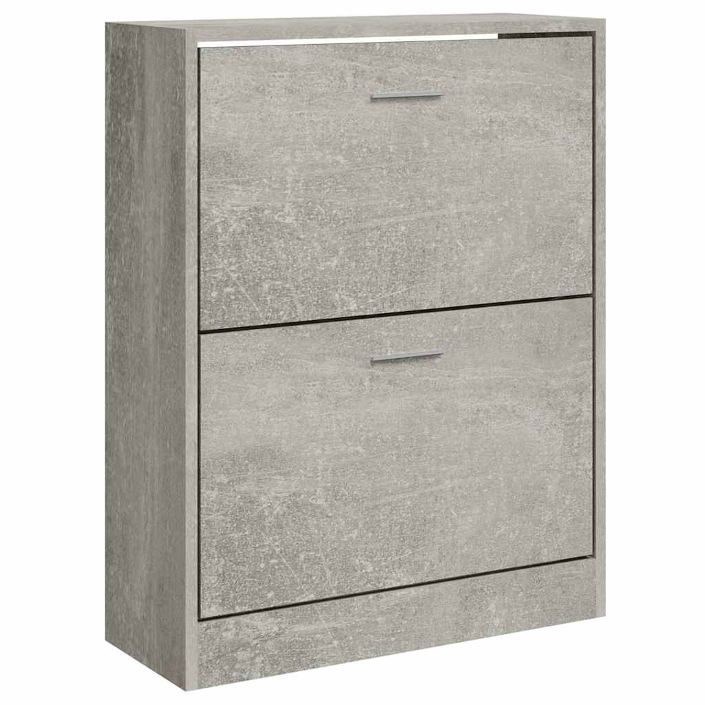 Armoire à chaussures Vidaxl 63x24x81 cm Prix de béton en bois transformé