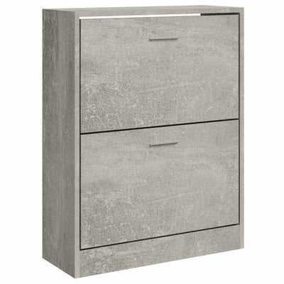 Armoire à chaussures Vidaxl 63x24x81 cm Prix de béton en bois transformé