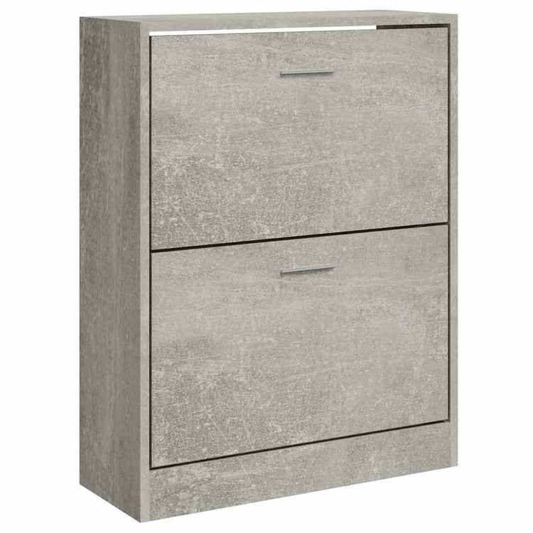 Armoire à chaussures Vidaxl 63x24x81 cm Prix de béton en bois transformé