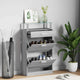 Armoire à chaussures vidaxl 63x24x104 cm en bois de bois de chêne Gris sonoma
