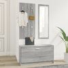 Ensemble d'armoires à chaussures Vidaxl 3-en-1 en bois de bois de bois sonoma gris sonoma