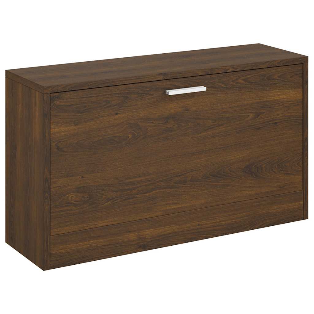 Canapé de chaussure Vidaxl 80x24x45 cm Couleur de chêne marron en bois transformé