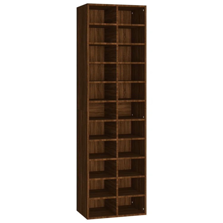 Armoire à chaussures Vidaxl 54x34x183 cm Couleur de chêne marron coupé