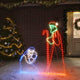 Vidaxx Figurines de Noël Joseph et Marie avec 264 LED 40x55 et 38x100 cm