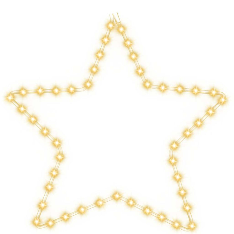 Étoile de figure de Noël Vidaxl avec 48 LED blancs chauds 56 cm
