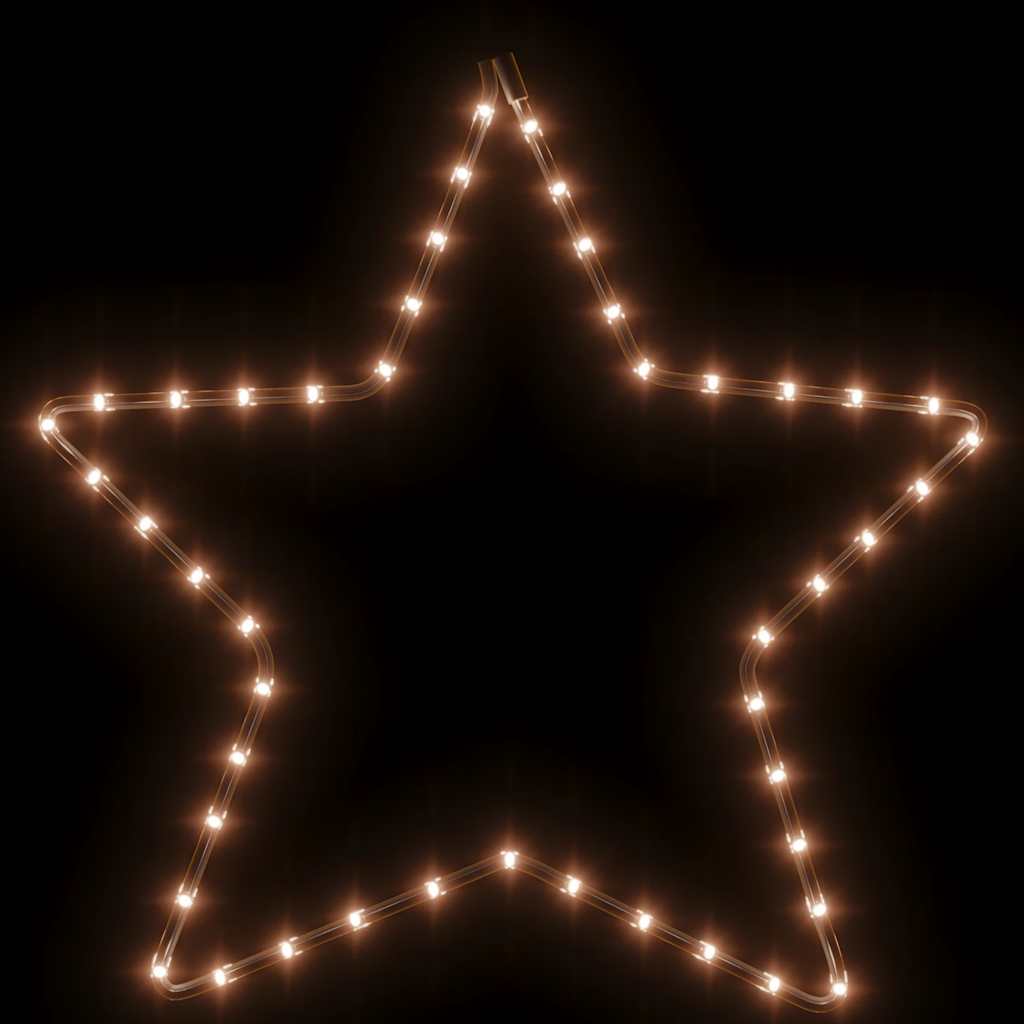 Étoile de figure de Noël Vidaxl avec 48 LED blancs chauds 56 cm