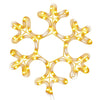 Vidaxl Christmas Figure Flake de neige avec 48 LED-Blancs chauds 27x27 cm