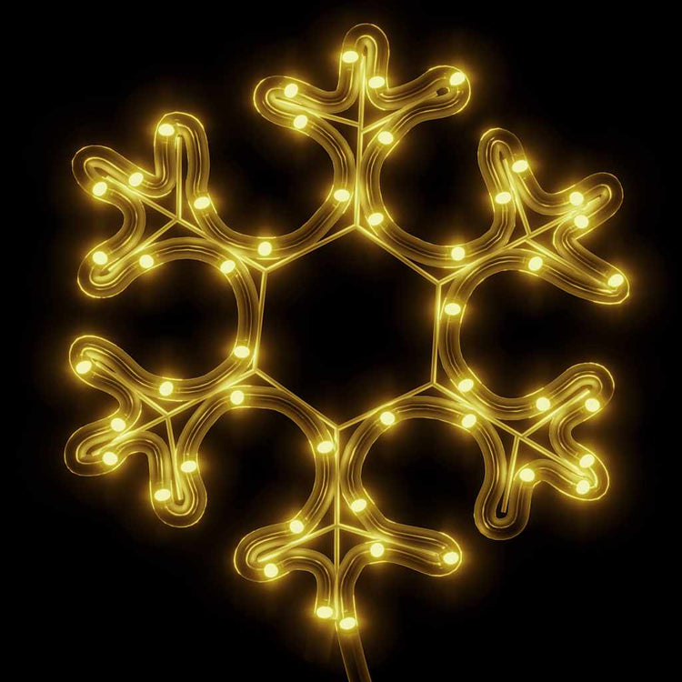 Vidaxl Christmas Figure Flake de neige avec 48 LED-Blancs chauds 27x27 cm