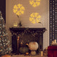 Vidaxl Christmas Figure Flake de neige avec 48 LED-Blancs chauds 27x27 cm