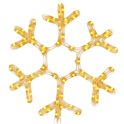 Vidaxl Christmas Figure Flake de neige avec 72 LED-Blancs chauds 38x37 cm