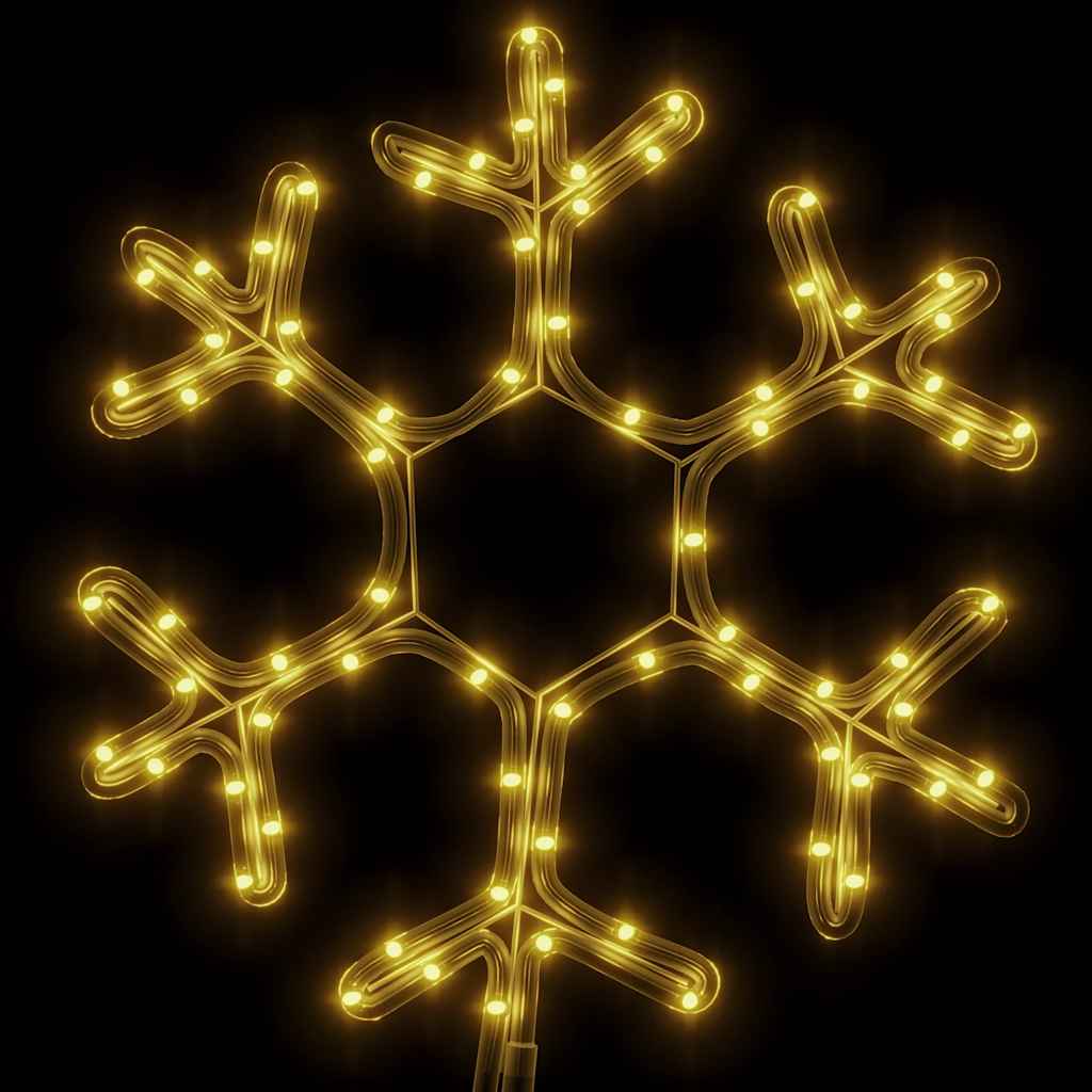 Vidaxl Christmas Figure Flake de neige avec 72 LED-Blancs chauds 38x37 cm