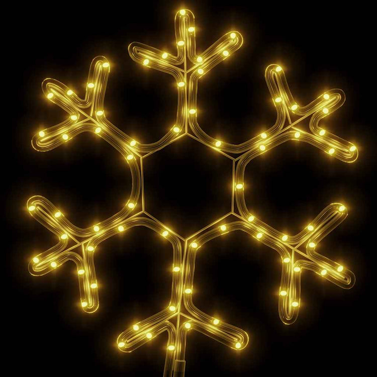 Vidaxl Christmas Figure Flake de neige avec 72 LED-Blancs chauds 38x37 cm