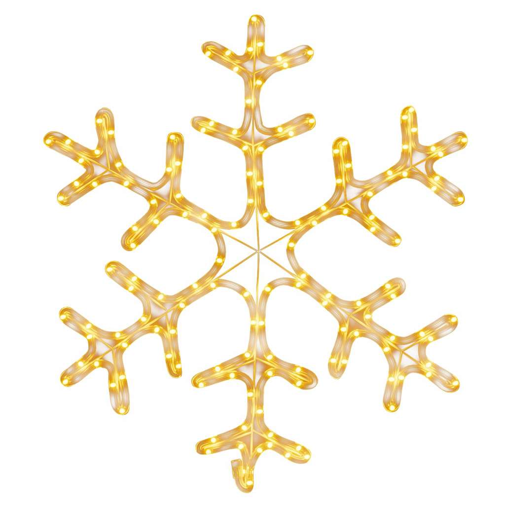 Vidaxx figurine de Noël flocon de neige avec 144 LED blanc chaud 59x59 cm