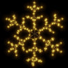 Vidaxx figurine de Noël flocon de neige avec 144 LED blanc chaud 59x59 cm