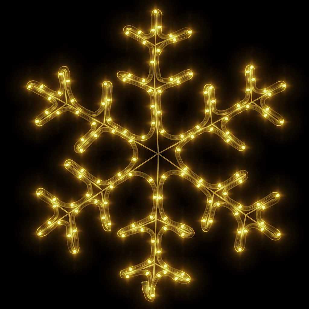 Vidaxx figurine de Noël flocon de neige avec 144 LED blanc chaud 59x59 cm