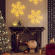 Vidaxx figurine de Noël flocon de neige avec 144 LED blanc chaud 59x59 cm