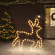 Vidaxl Christmas Figure Rendeer avec 72 LED blancs chauds 57x55x4,5 cm