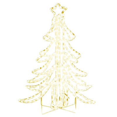 Vidaxl Christmas Figure Tree de Noël avec des LED blancs chauds 87x87x93 cm