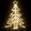 Vidaxl Christmas Figure Tree de Noël avec des LED blancs chauds 87x87x93 cm