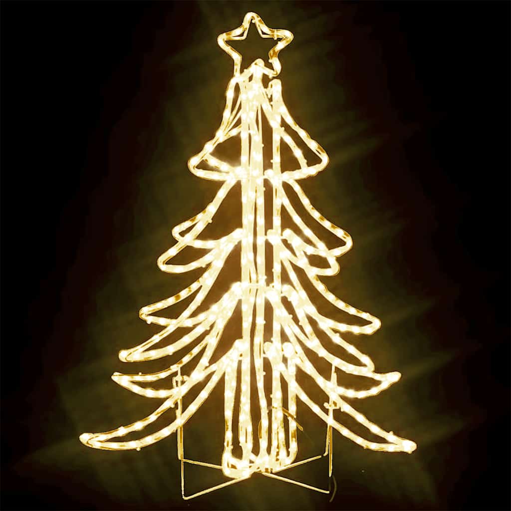 Vidaxl Christmas Figure Tree de Noël avec des LED blancs chauds 87x87x93 cm