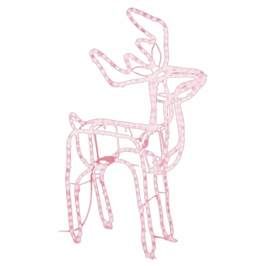 Vidaxl Christmas Figure Rendalier chaude blanc 76x42x87 cm