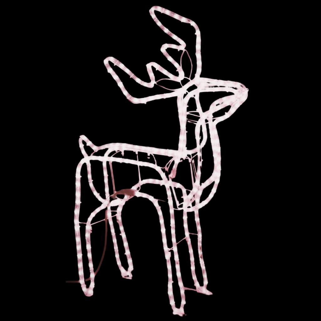 Vidaxl Christmas Figure Rendalier chaude blanc 76x42x87 cm