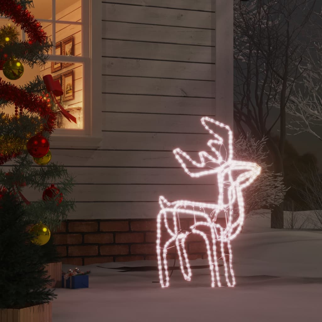 Vidaxl Christmas Figure Rendalier chaude blanc 76x42x87 cm
