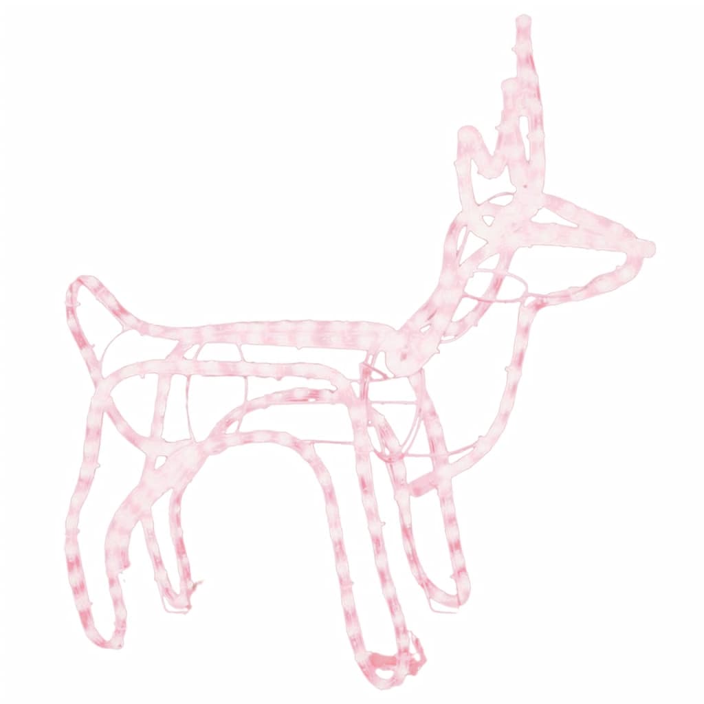 Vidaxl Christmas Figure Rendeer White White 60x30x60 cm