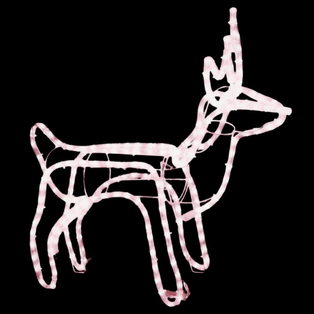 Vidaxl Christmas Figure Rendeer White White 60x30x60 cm