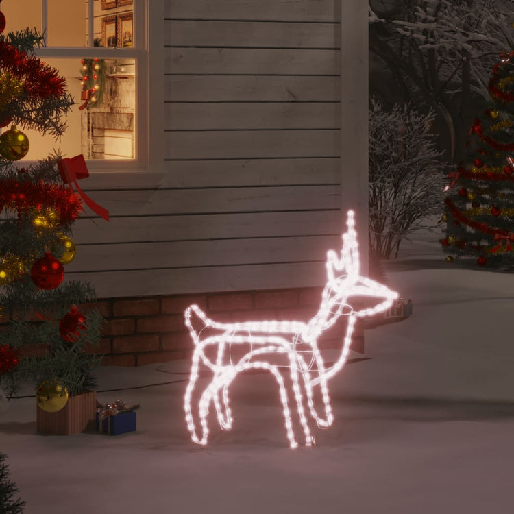 Vidaxl Christmas Figure Rendeer White White 60x30x60 cm