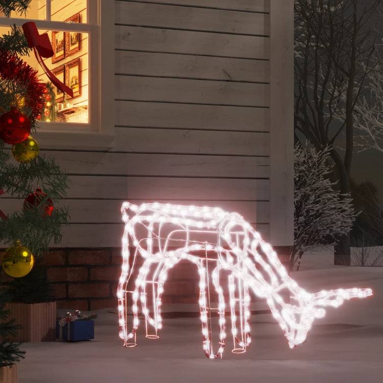 Vidaxl Christmas Figure Rendalier chaude blanc 73x31x45 cm