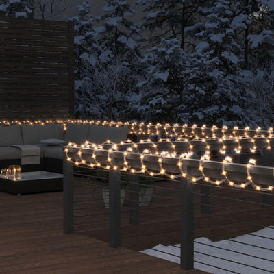 Vidaxl Garland léger avec 120 LEDS blanc chaud 5 M PVC