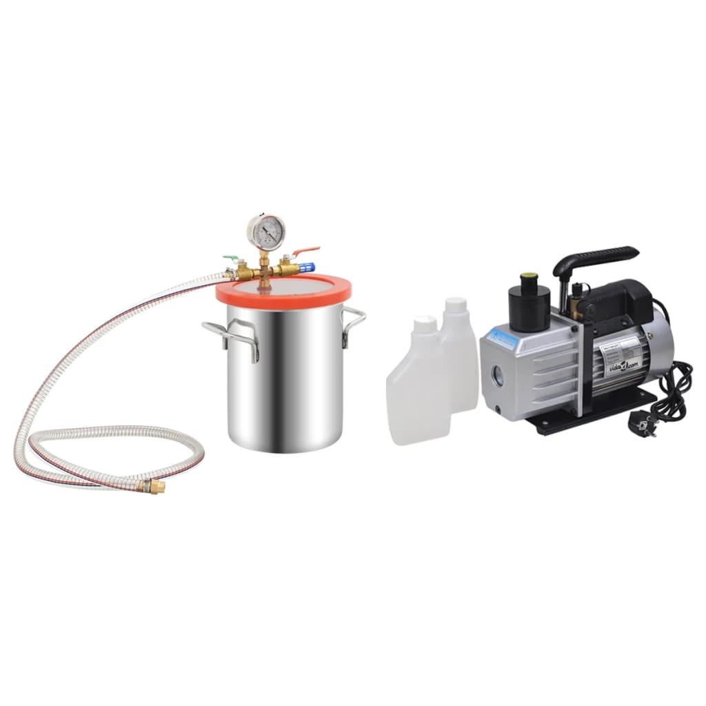 Chambre d'aspiration Vidaxl avec pompe à 2 vitesses 5,5 L