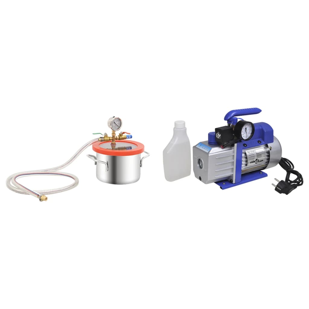 Chambre d'aspiration Vidaxl avec pompe à 1 vitesse 3,7 L