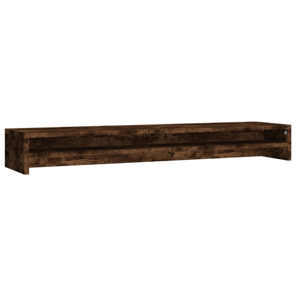 Vidaxl Monitor standard 100x24x13 cm Coule de chêne fumé en bois transformé de couleur