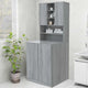Vidaxl Washing Machine Counboard 70.5x25.5x90 cm Gray Sonoma Oak -Colored