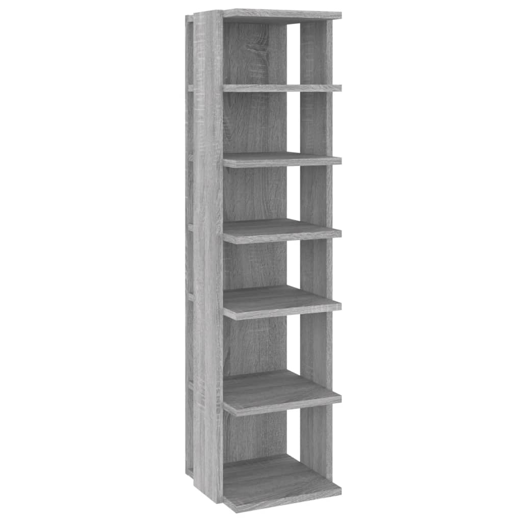 Rack à chaussures Vidaxl 27.5x27x102 cm en bois de bois de bois sonoma