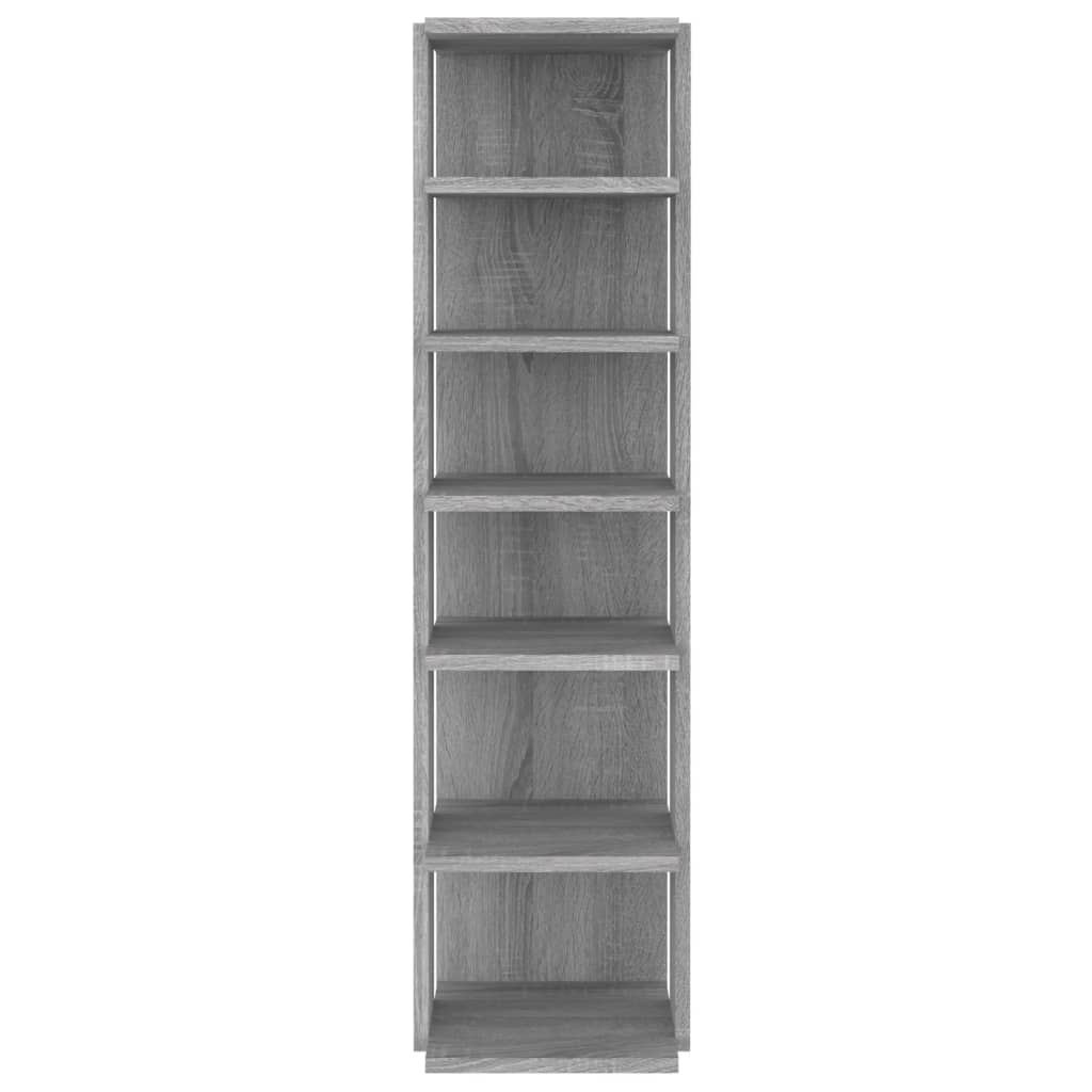 Rack à chaussures Vidaxl 27.5x27x102 cm en bois de bois de bois sonoma