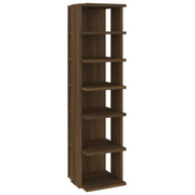 Racks de chaussures Vidaxl 2 st 27.5x27x102 cm Browniken en bois transformé - afbeelding 3