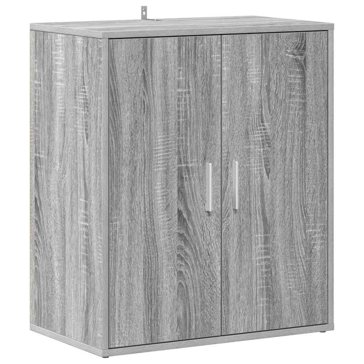 Armoire à chaussures Vidaxl 60x35x70 cm en bois de bois de bois de chêne Gris sonoma