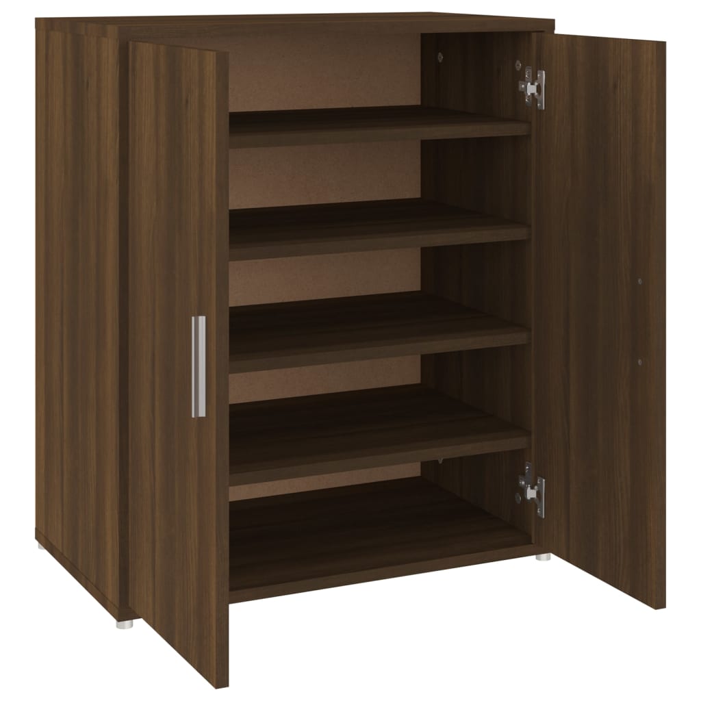 Armoire à chaussures Vidaxl 60x35x70 cm Couleur de chêne brun coupé