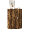 Armoire à chaussures vidaxl 60x35x92 cm en bois transformé en bois de chêne fumé coloré