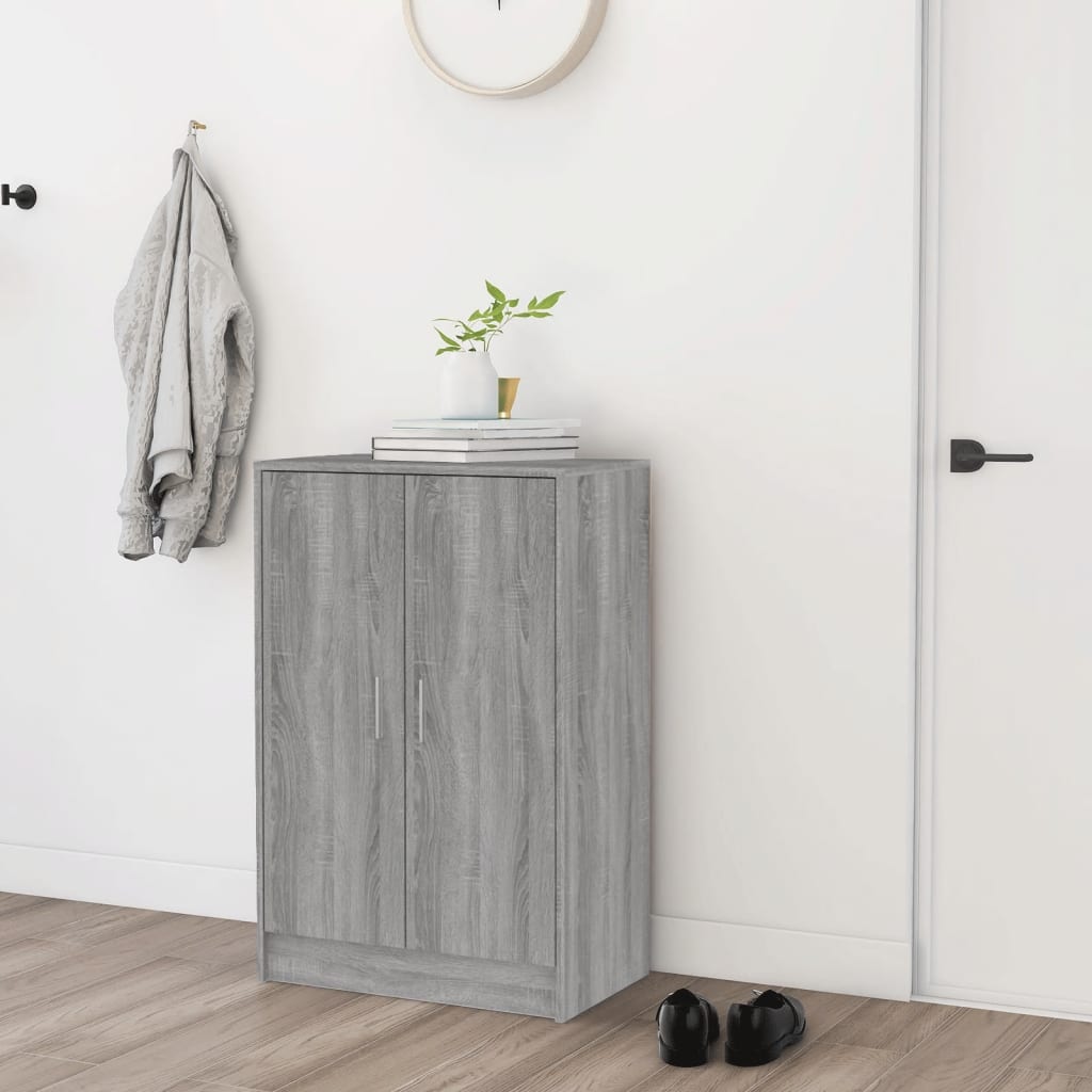 Armoire à chaussures Vidaxl 60x35x92 cm en bois de bois de bois de chêne sonoma coloré