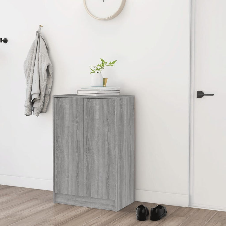 Armoire à chaussures Vidaxl 60x35x92 cm en bois de bois de bois de chêne sonoma coloré