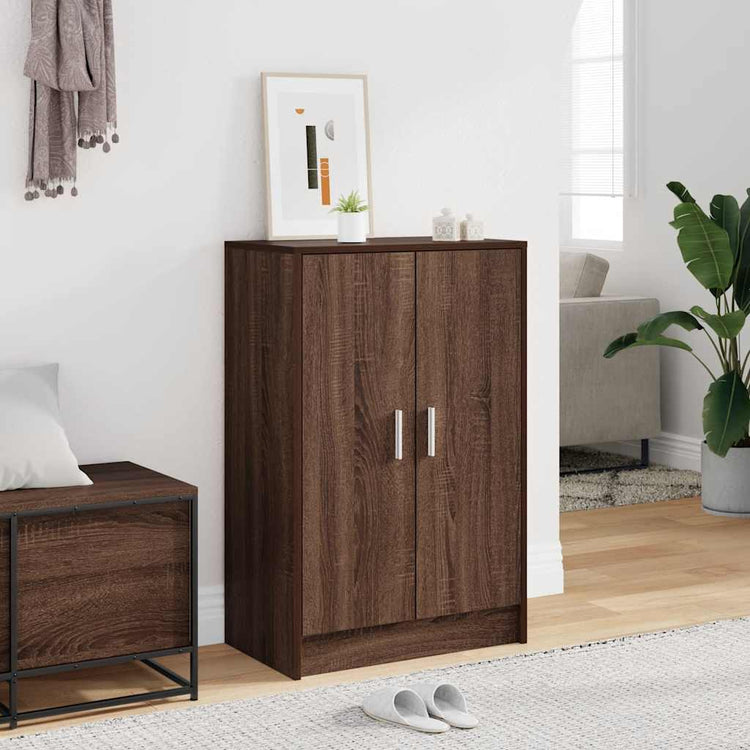 Armoire à chaussures Vidaxl 60x35x92 cm Couleur de chêne brun coupé