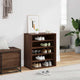 Armoire à chaussures Vidaxl 60x35x70 cm Couleur de chêne brun coupé