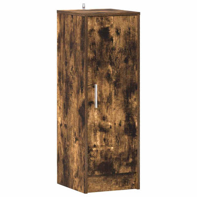 Armoire à chaussures Vidaxl 32x35x92 cm en bois de bois de chêne fumé coloré