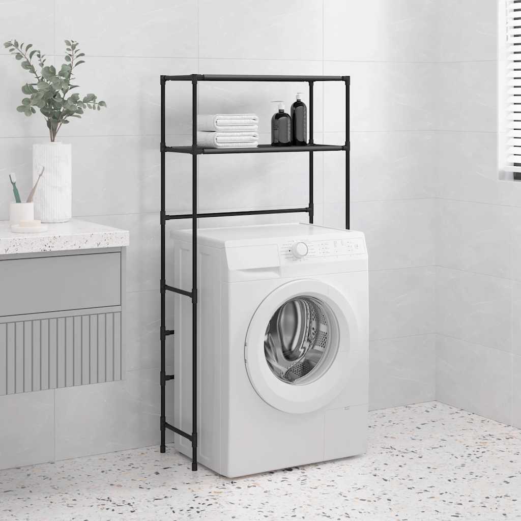 Machinerie de lavage vidaxl 2 couches 69x28x143 cm en fer noir