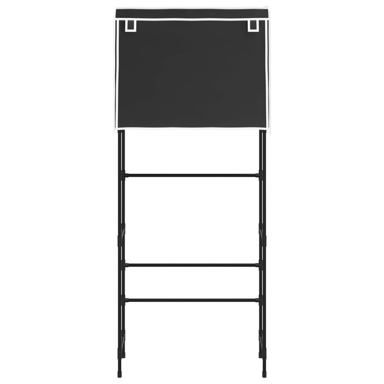 Rack de stockage Vidaxl pour la machine à laver Boven 2 couches 71x29.5x170,5 cm noir